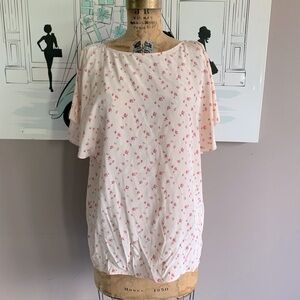 Rachel Comey Pink Floral Short Sleeved Blouse, Medium